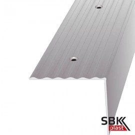 ПО-40/40 порог угловой  алюминиевый цветной рифленый